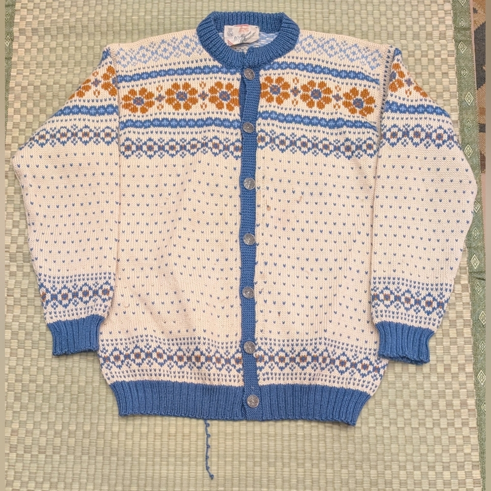 Vossknit 100% Pure Wool Norwegian Sweater Mens Size EU52 Made in Norway